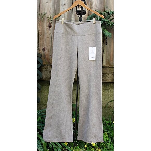 New w/Tags -Large - Athleta Delancey Herringbone Flare Pants - Beige Herringbone - Picture 2 of 12